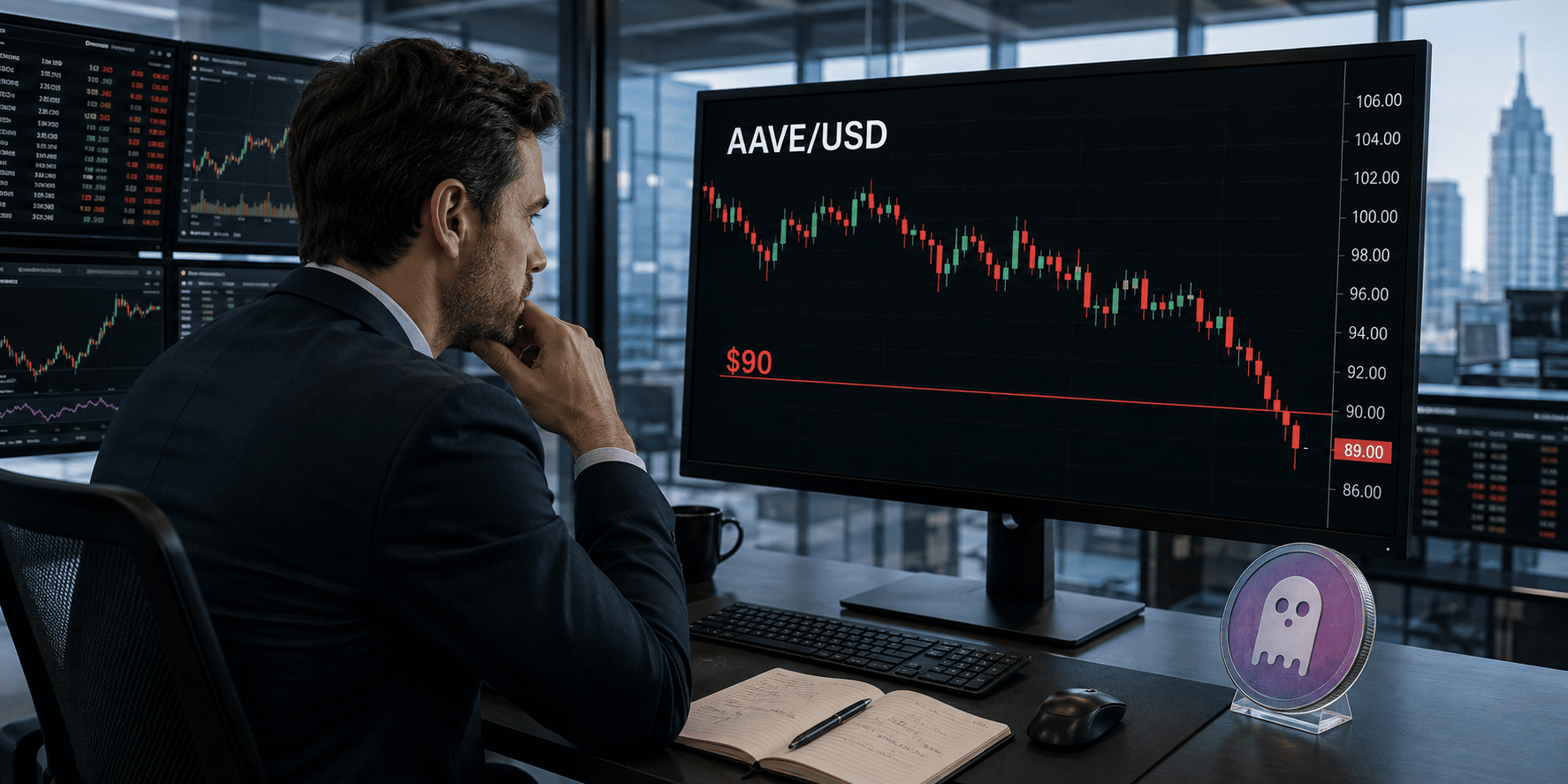 AAVE Faces 44% Drop Risk as Key Weekly Resistance Holds