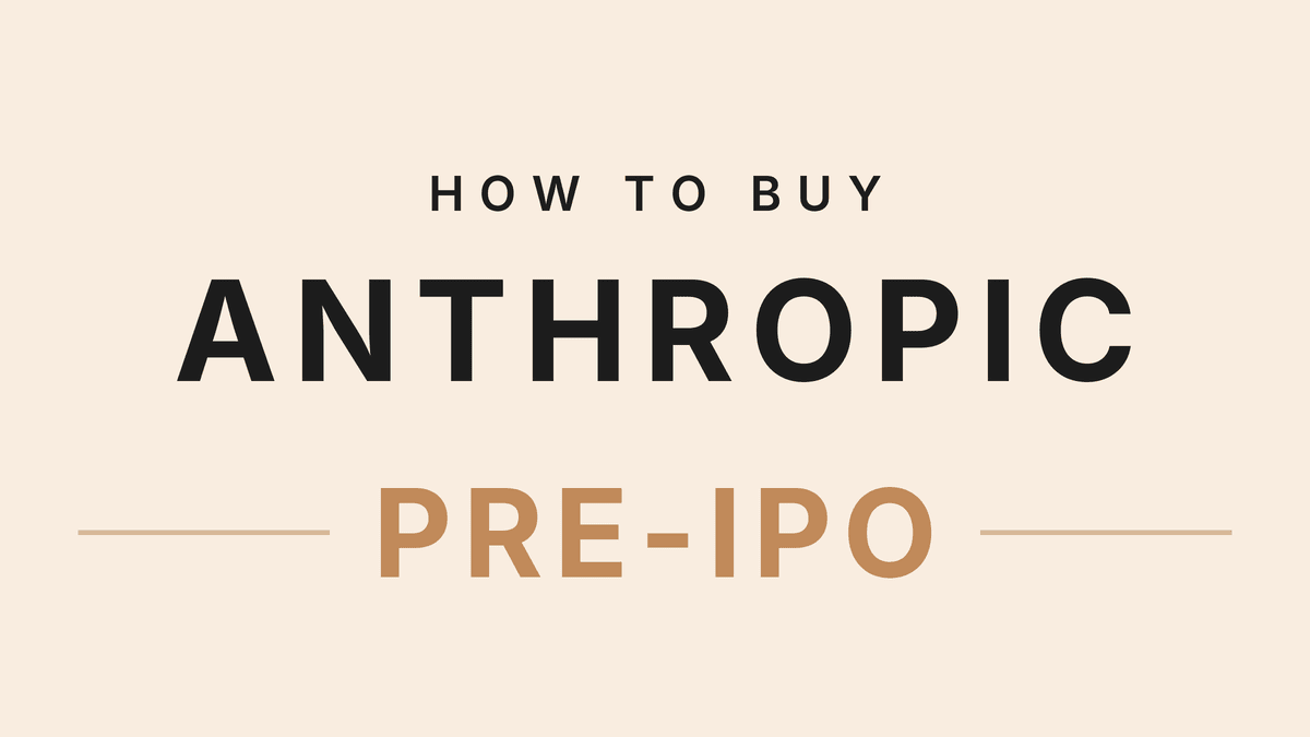 Anthropic Pre-IPO Access: 3 Routes to Early ANT Exposure