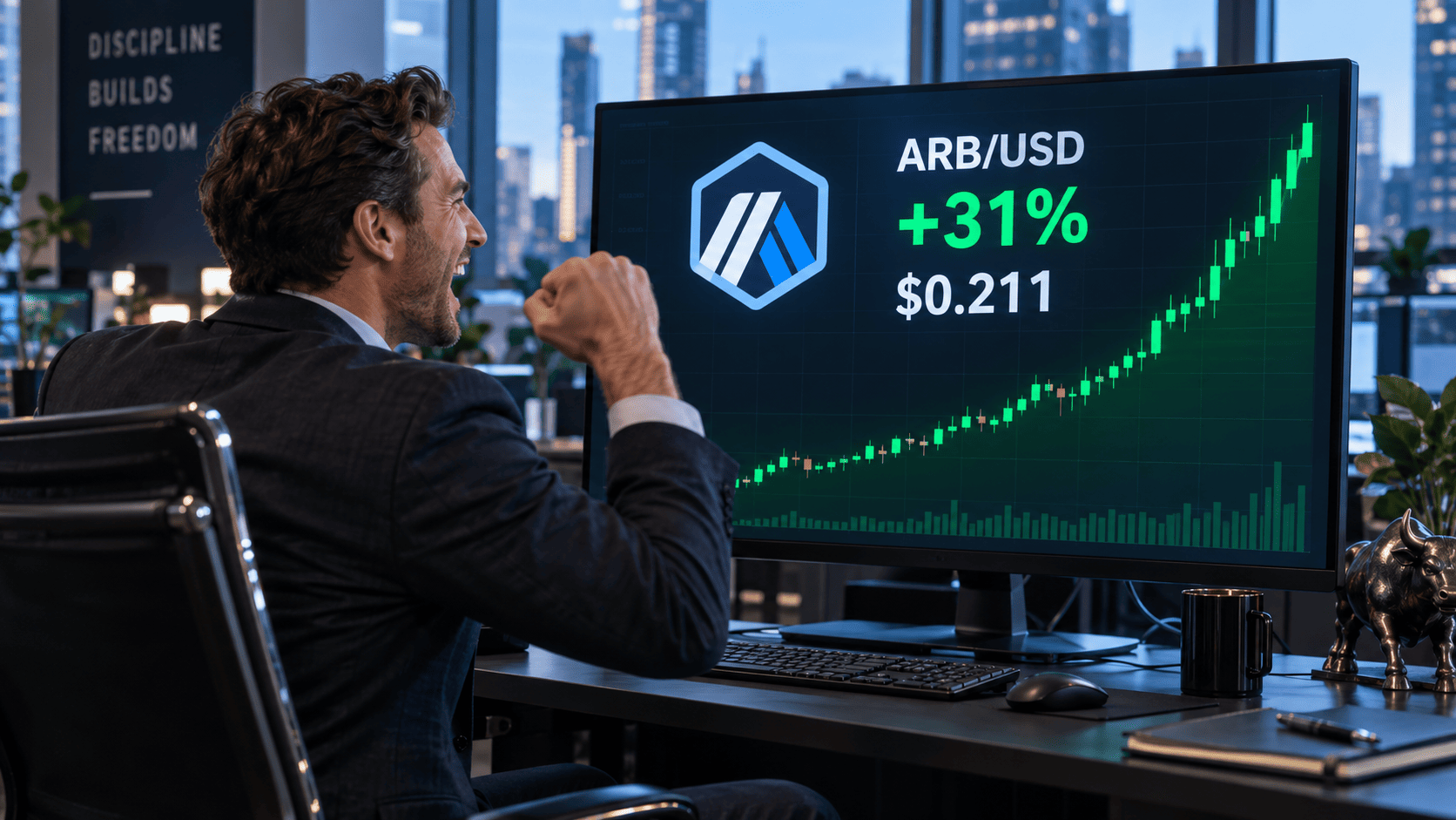 Arbitrum's ARB jumps 31% as tokenized assets near $1B milestone