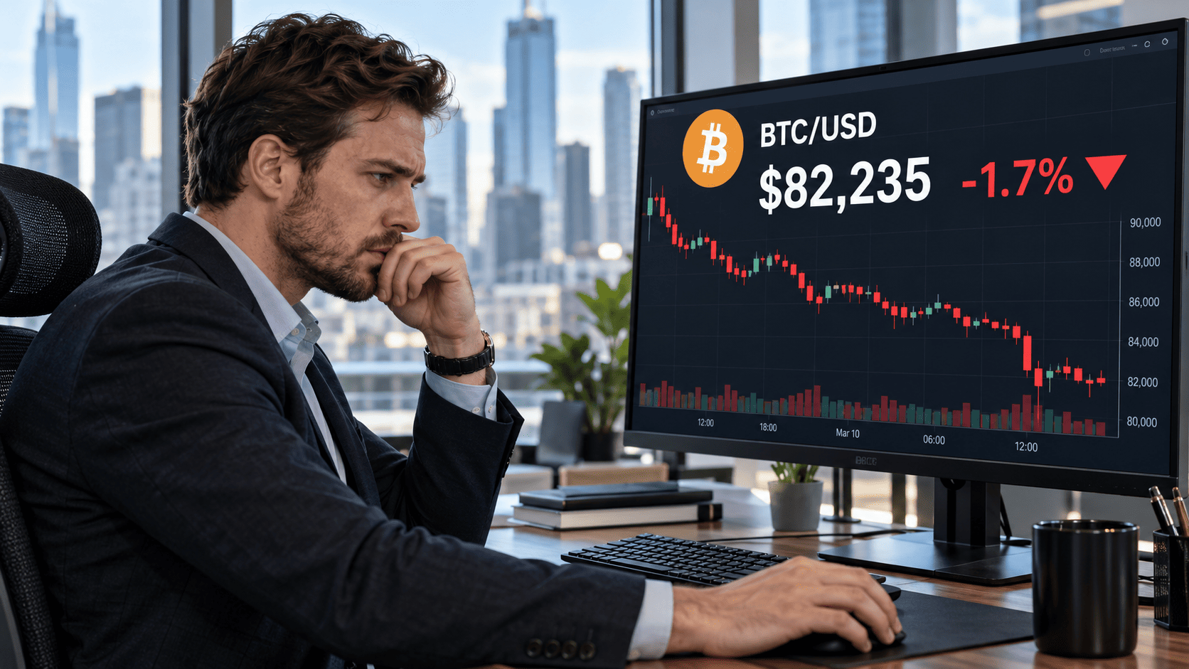 Bitcoin Dips Below $82.4K as ETF Outflows Hit $487M, Macro Pressures Mount