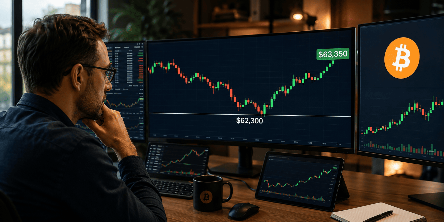 Bitcoin holds $63K but bearish signals persist, key support at $62,300