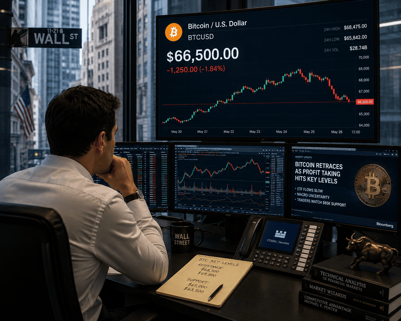 Bitcoin Stalls Below $67K as Iran Ceasefire Fails to Ignite Rally; $70K in Sight?