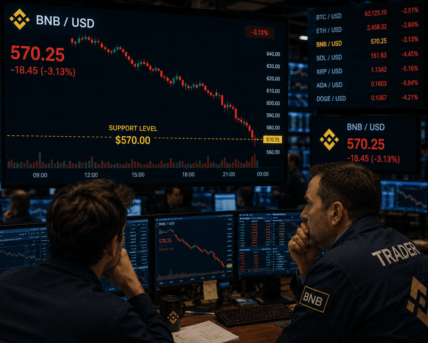 BNB Slips Below $600 as Weak ETF Inflows and Bearish Derivatives Pressure Mount