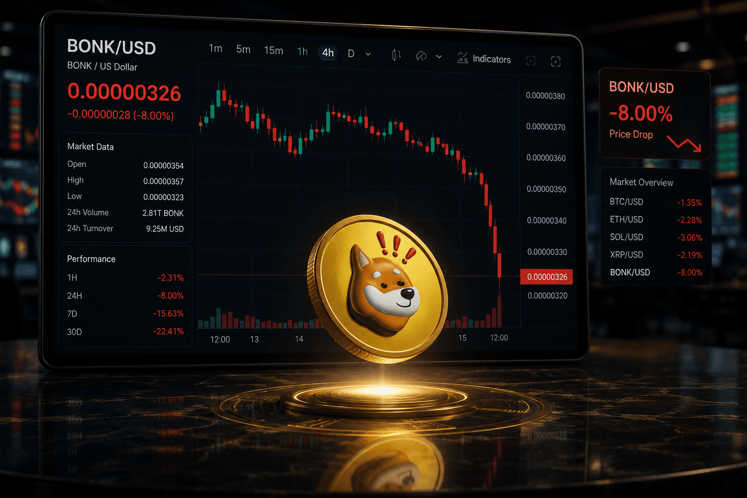 BONK Plunges 19% as Hacker Deposits $4.1M on Binance, Threatening Further Selloff