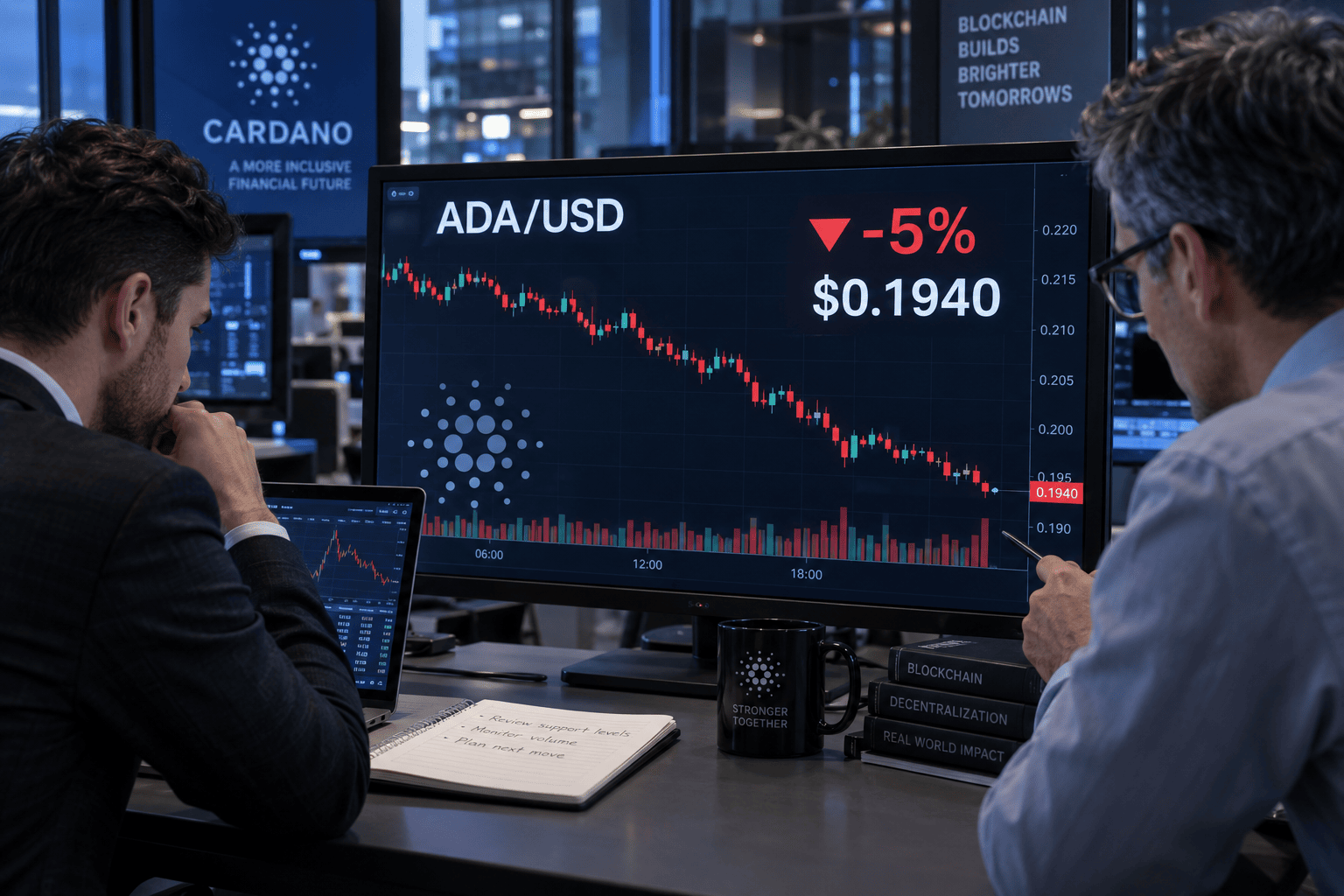 Cardano breaks $0.20 support, next stop $0.1647 as activity slumps