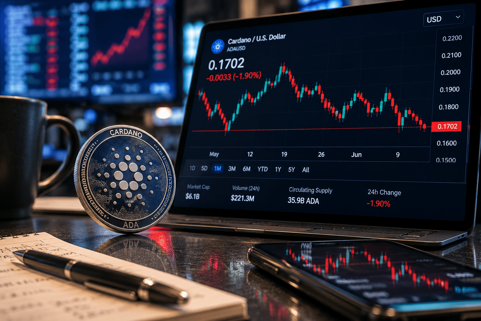 Cardano Plunges 5% as Whales Dump 190M ADA, Bearish Sentiment Intensifies