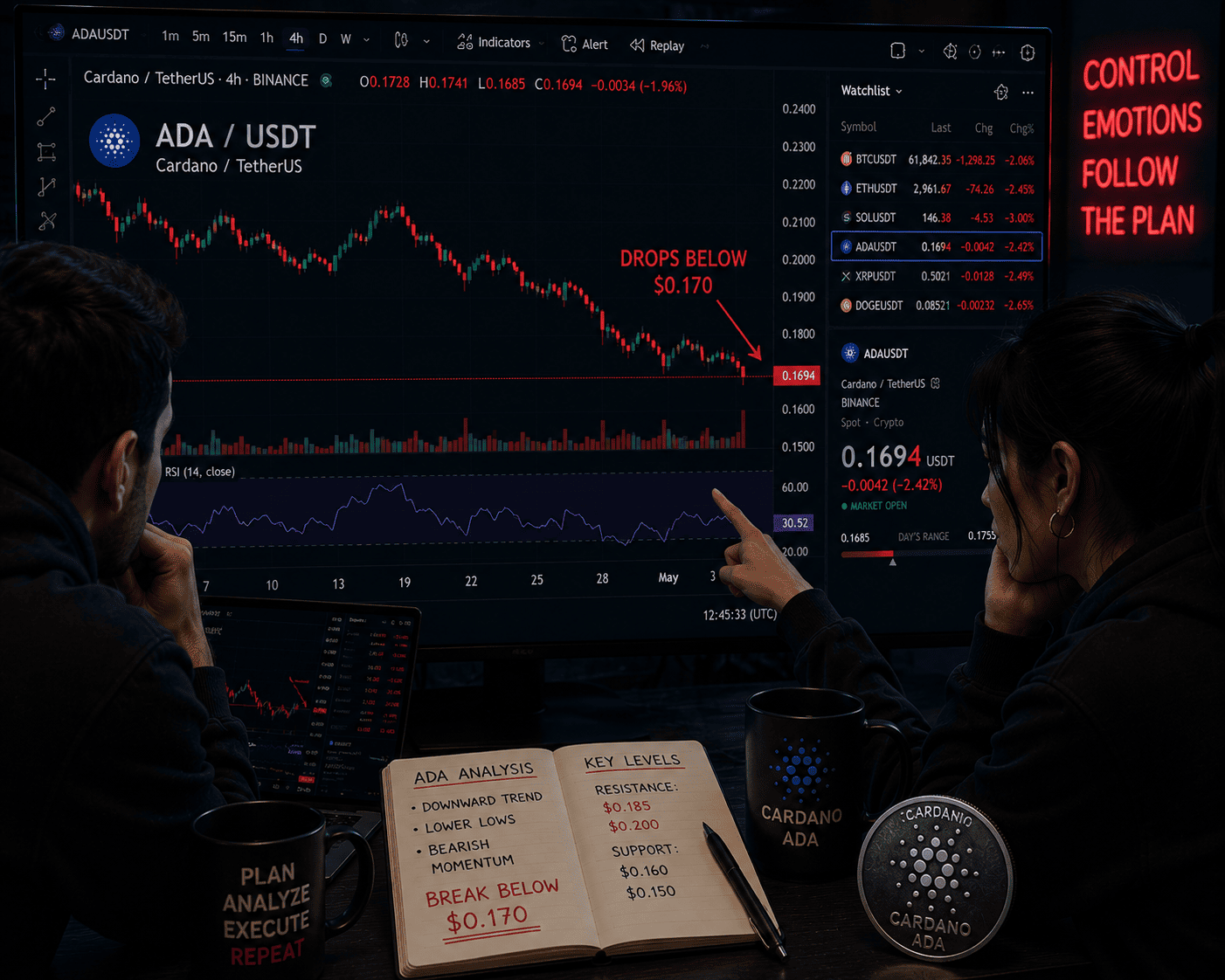 Cardano Stalls Below $0.170 as Weak Derivatives Signal Limited Upside