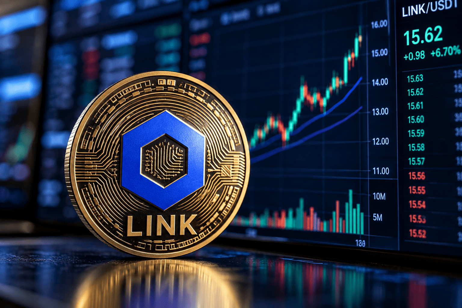 Chainlink Nears $16 as CCIP 2.0 and Swift Integration Fuel 18% Weekly Surge