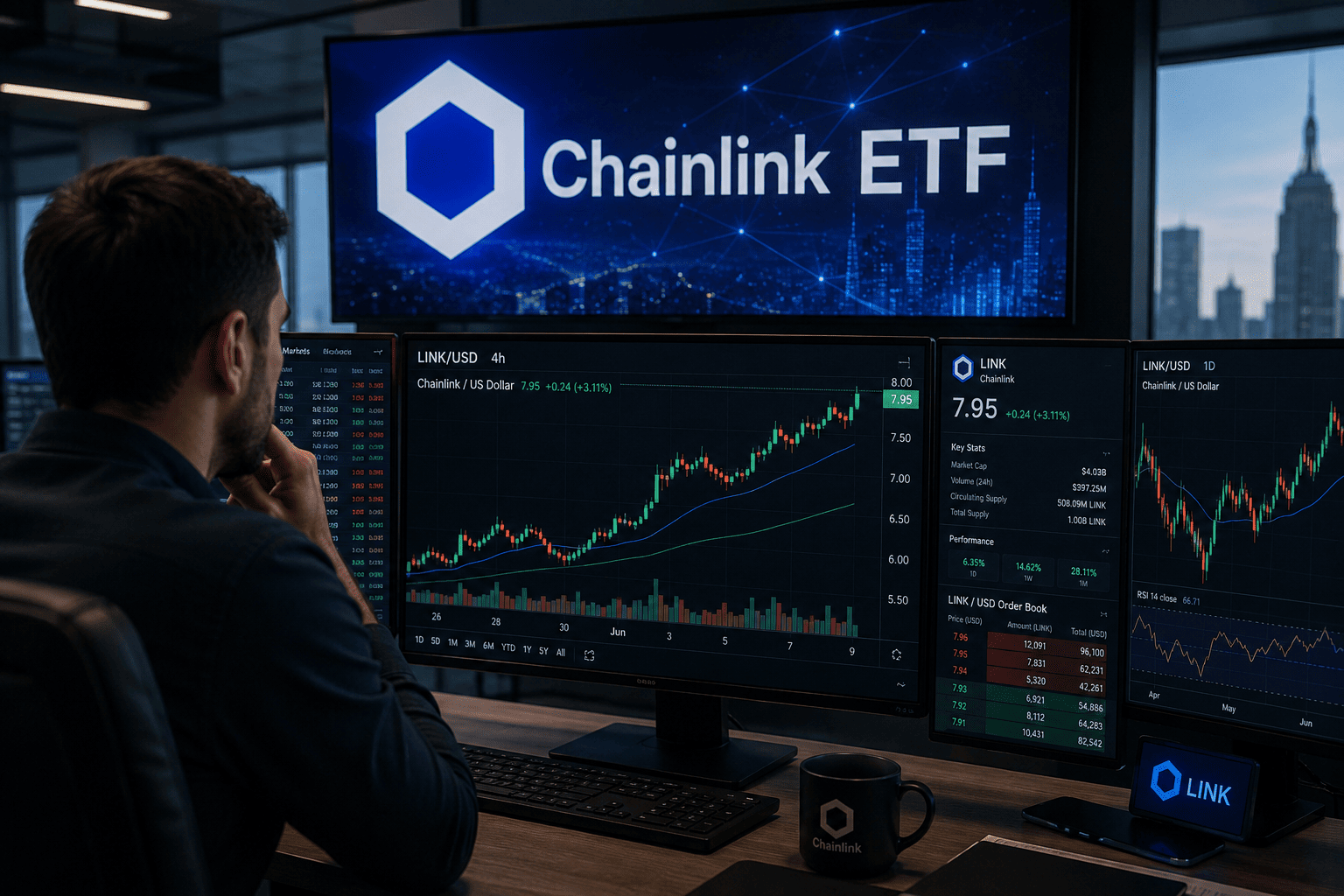 Chainlink Nears $8 as Institutional ETF Inflows Signal Renewed Investor Confidence