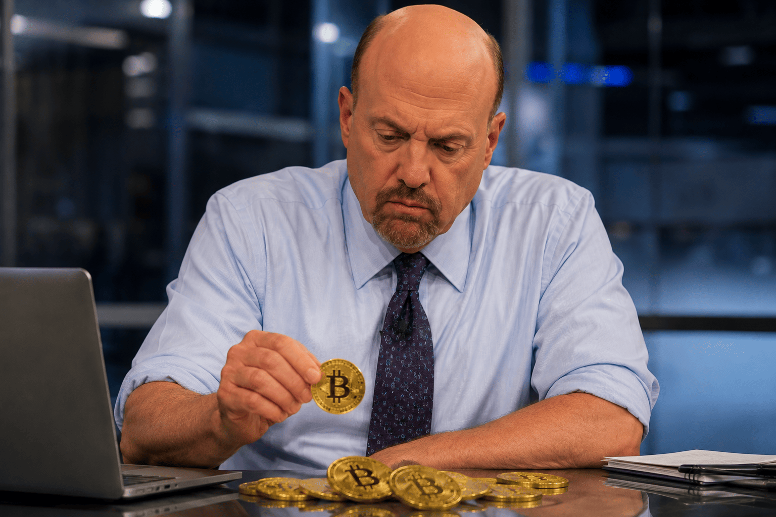 Cramer exits Bitcoin citing quantum risk; BTC holds above $63K