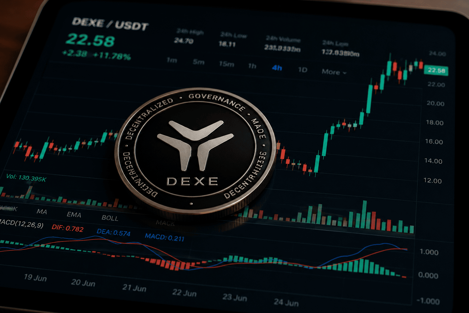 DEXE Rally Pauses: Consolidation Near $22.5 Signals Potential Retest of $25 Resistance