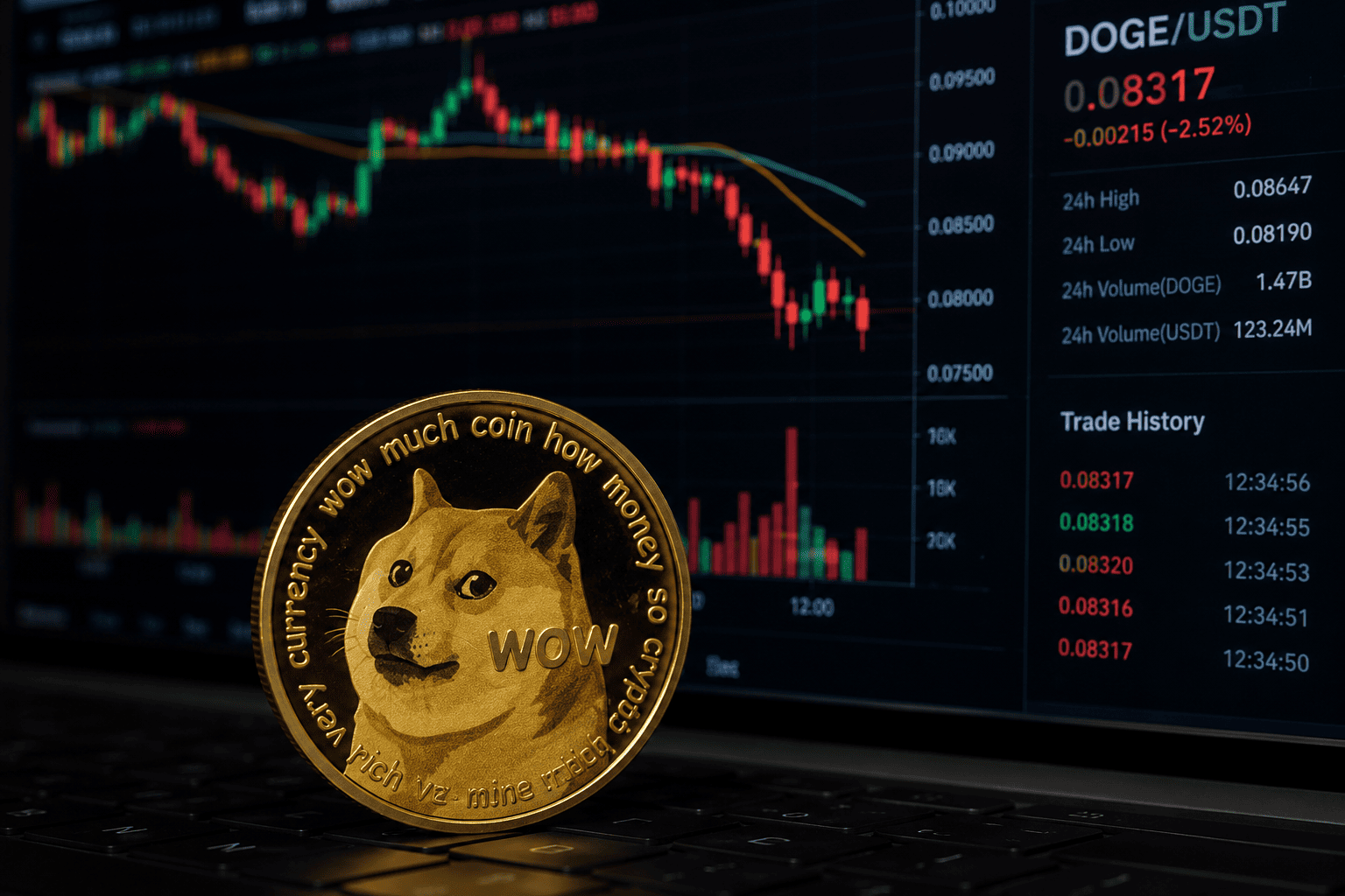 Dogecoin Stays Below $0.085 as Retail Sentiment Remains Weak