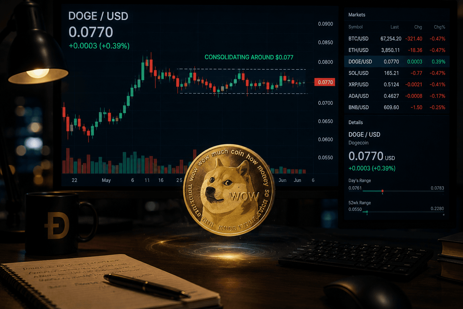 Dogecoin Whale Accumulation Hits 73.85B DOGE as Retail Volume Drops 5%