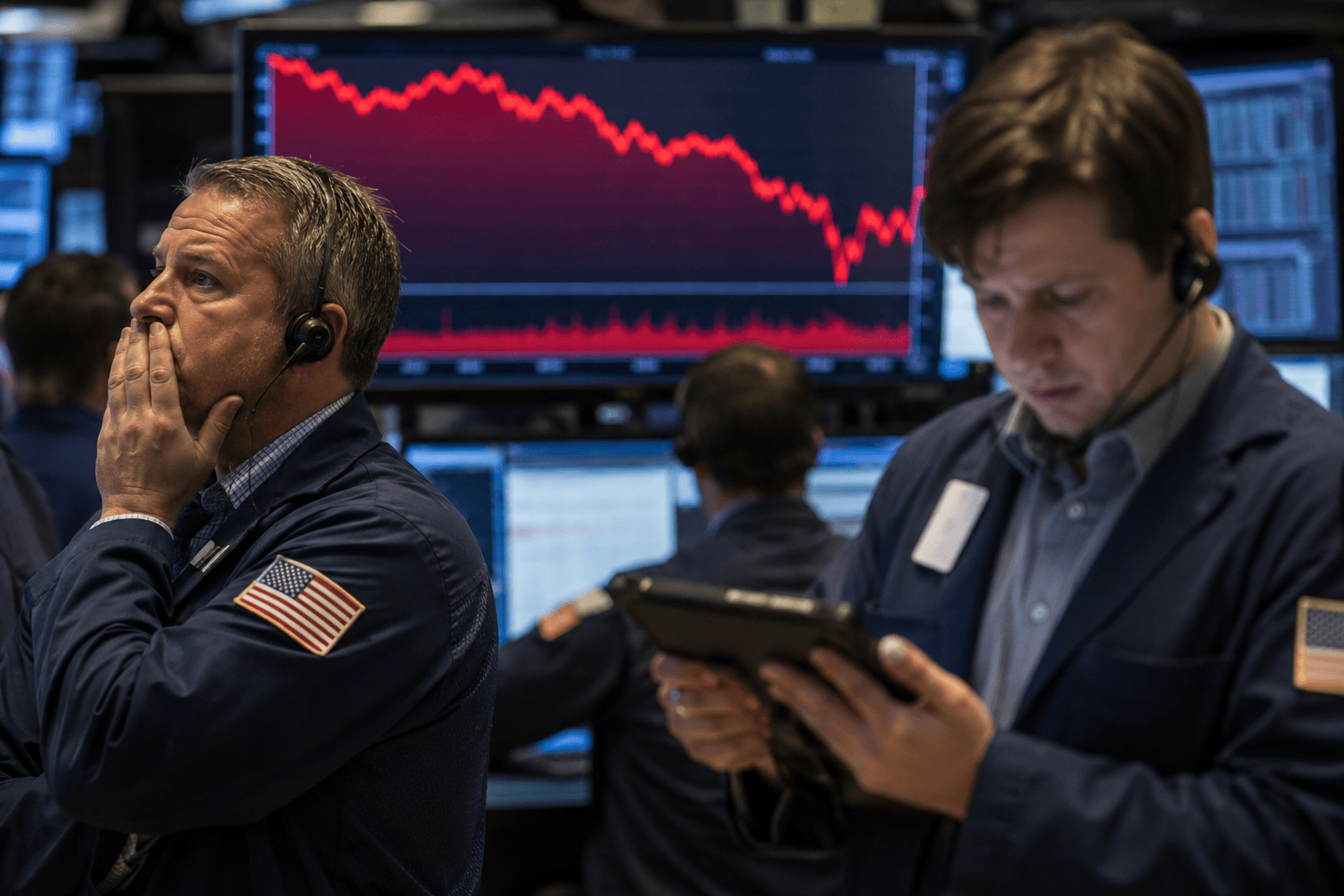 Dow drops 600 points as Treasury yields surge, Walmart slides