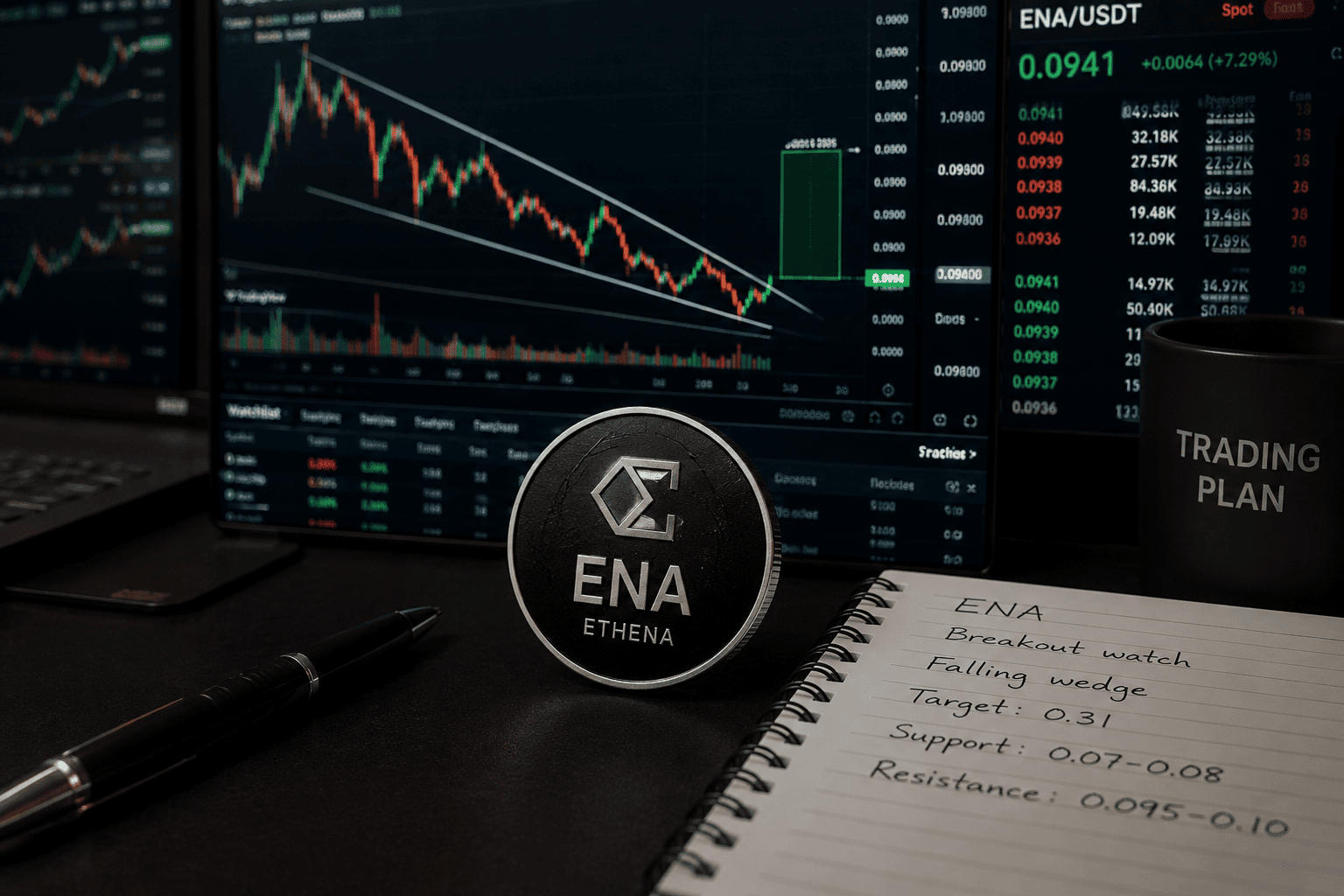 ENA breaks $0.12 on record volume; key targets at $0.1366