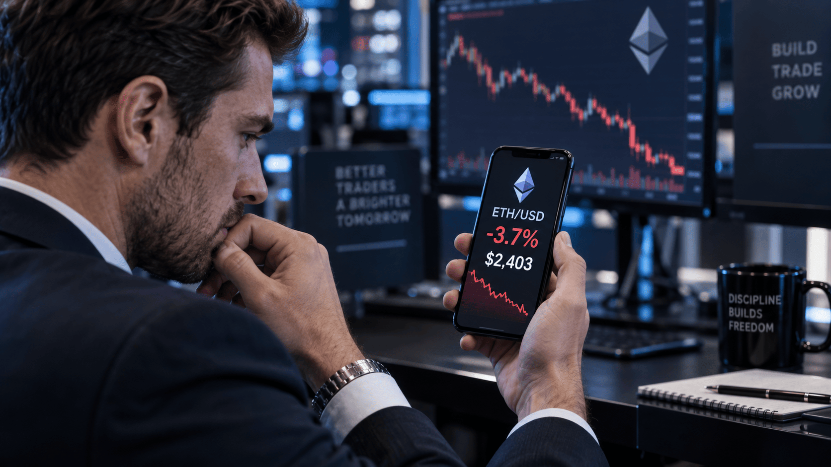 Ethereum dips toward $2,400 as whales accumulate during selloff