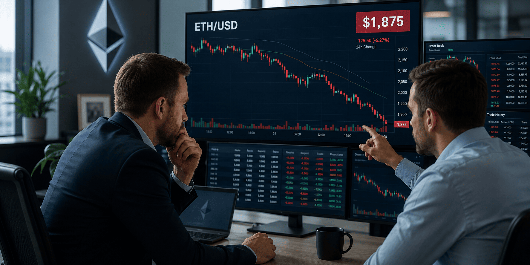 Ethereum drops below $1,900 as SharpLink's $394M loss rattles market