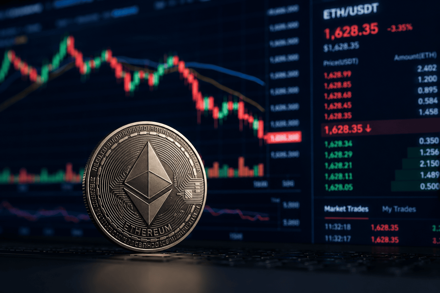 Ethereum Open Interest Plunges 25% as $1,500 Support Level Faces Test