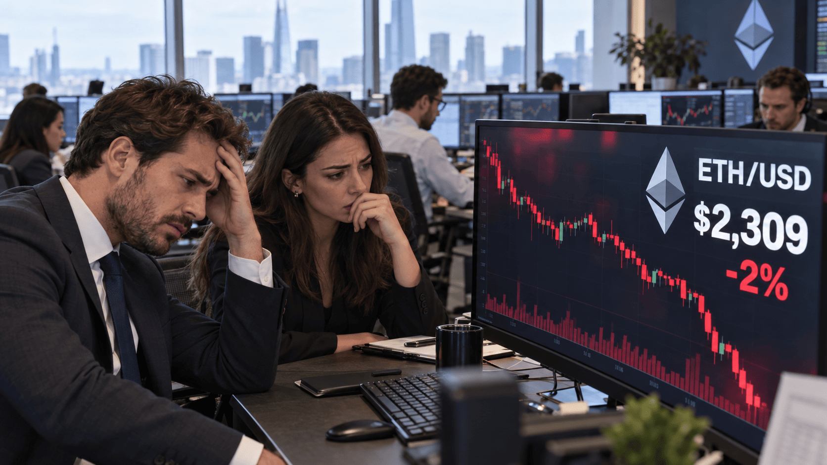 Ethereum's $2,300 Support at Risk as US Demand Weakens