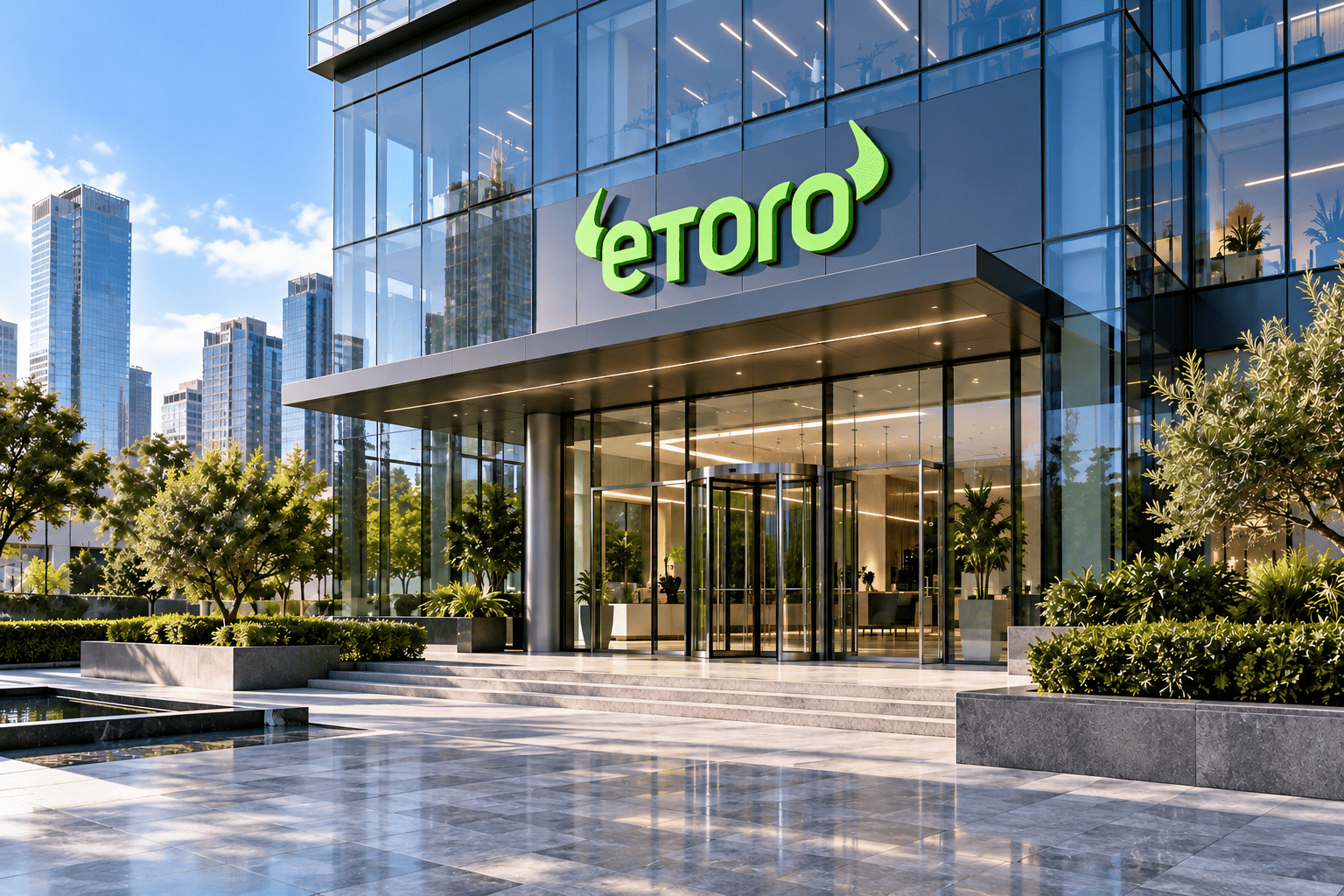 eToro Stock Plunges 40% as Inverted Cup-and-Handle Signals Further Decline