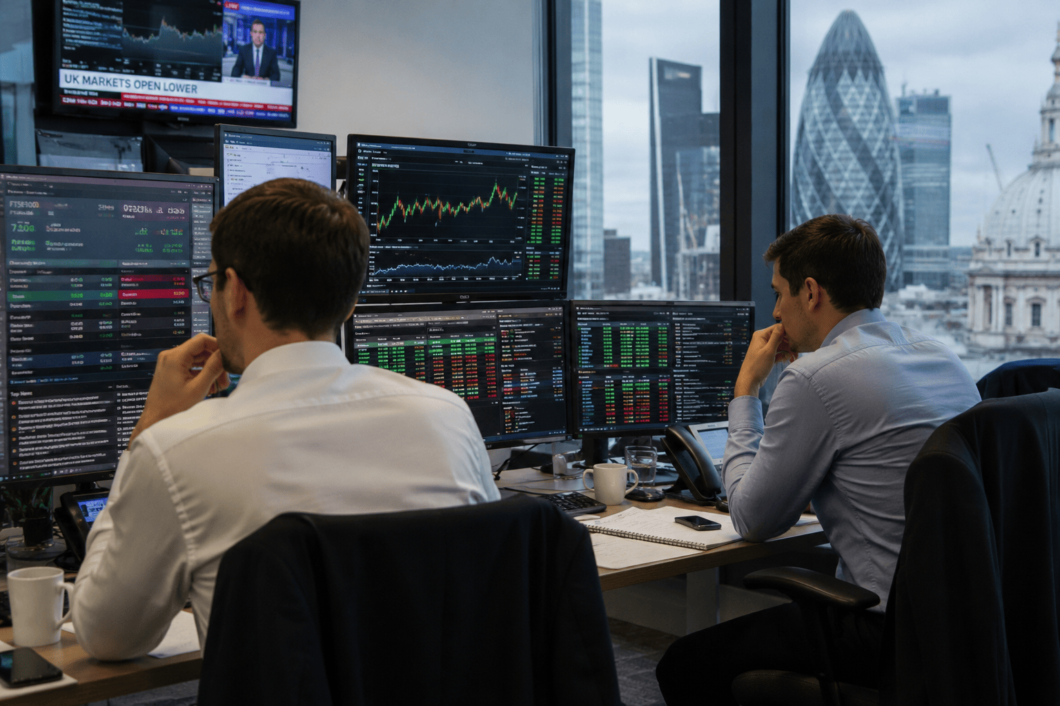 FTSE 100 Gains 0.08% as Vodafone, easyJet Deals Counter Middle East Risks
