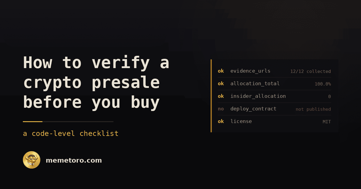 How to Spot 100x Crypto Presales: Audits, Tokenomics, and Smart Contracts
