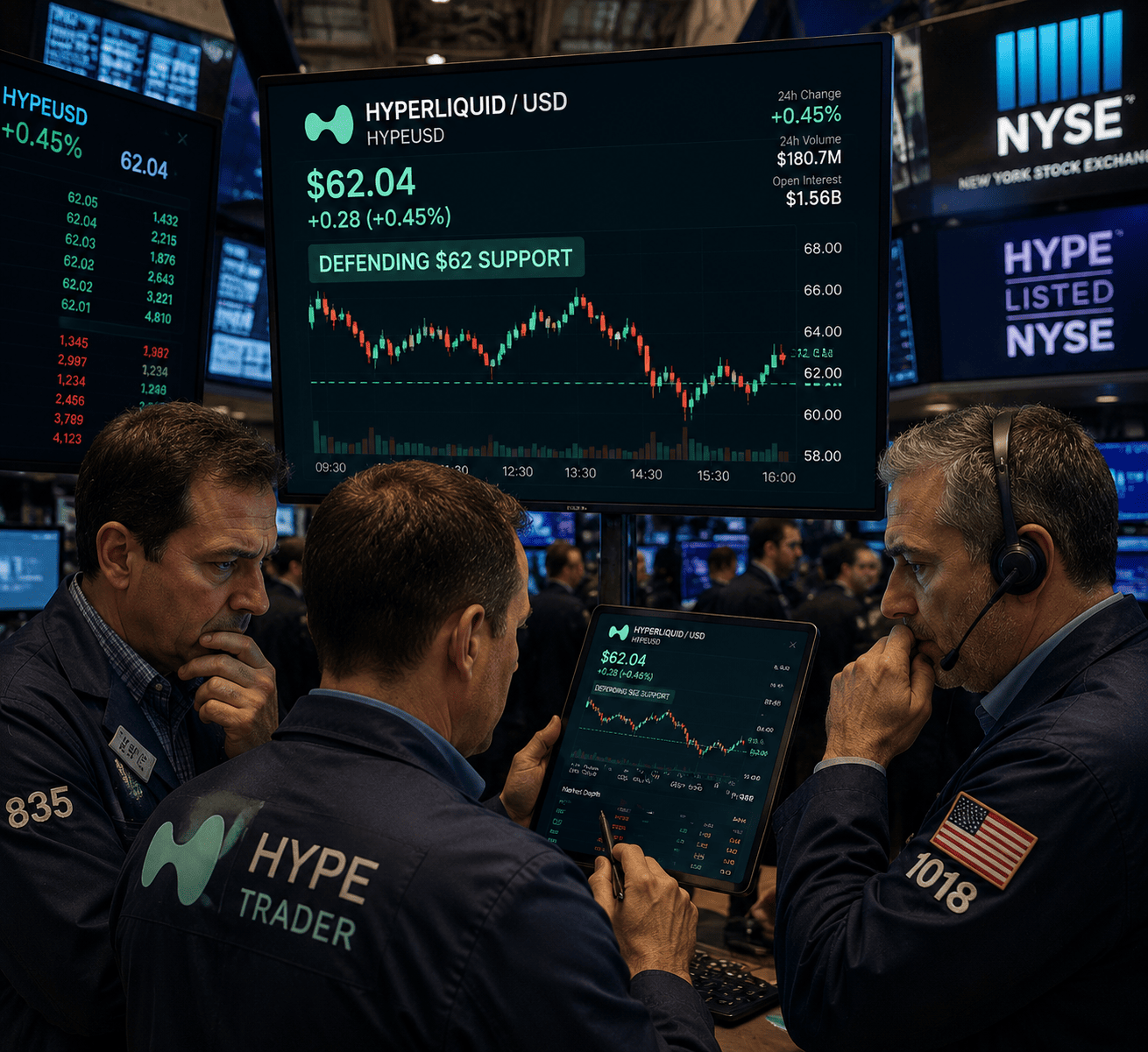 HYPE Holds $62 Support After 15% Weekly Drop; RSI Near 34 Signals Consolidation