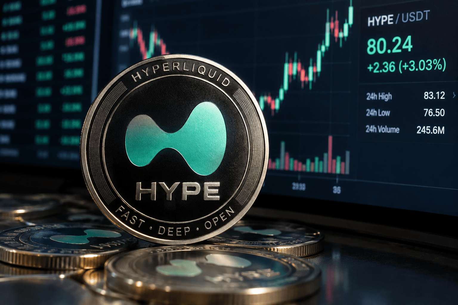 HYPE rebounds 3% from $77, faces key resistance near $82