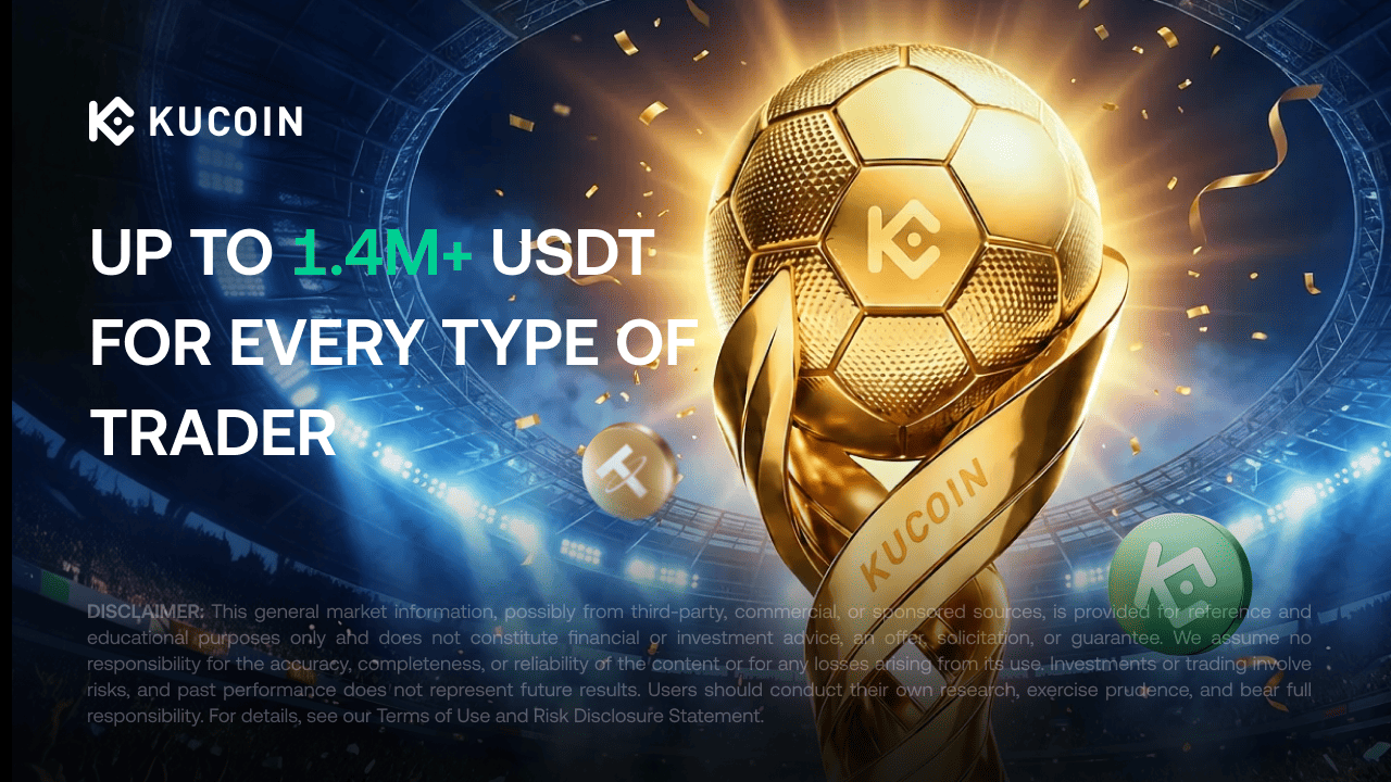 KuCoin Launches Crypto Cup with Up to 1.4M USDT in Rewards Across Trading, Payments, and Mining