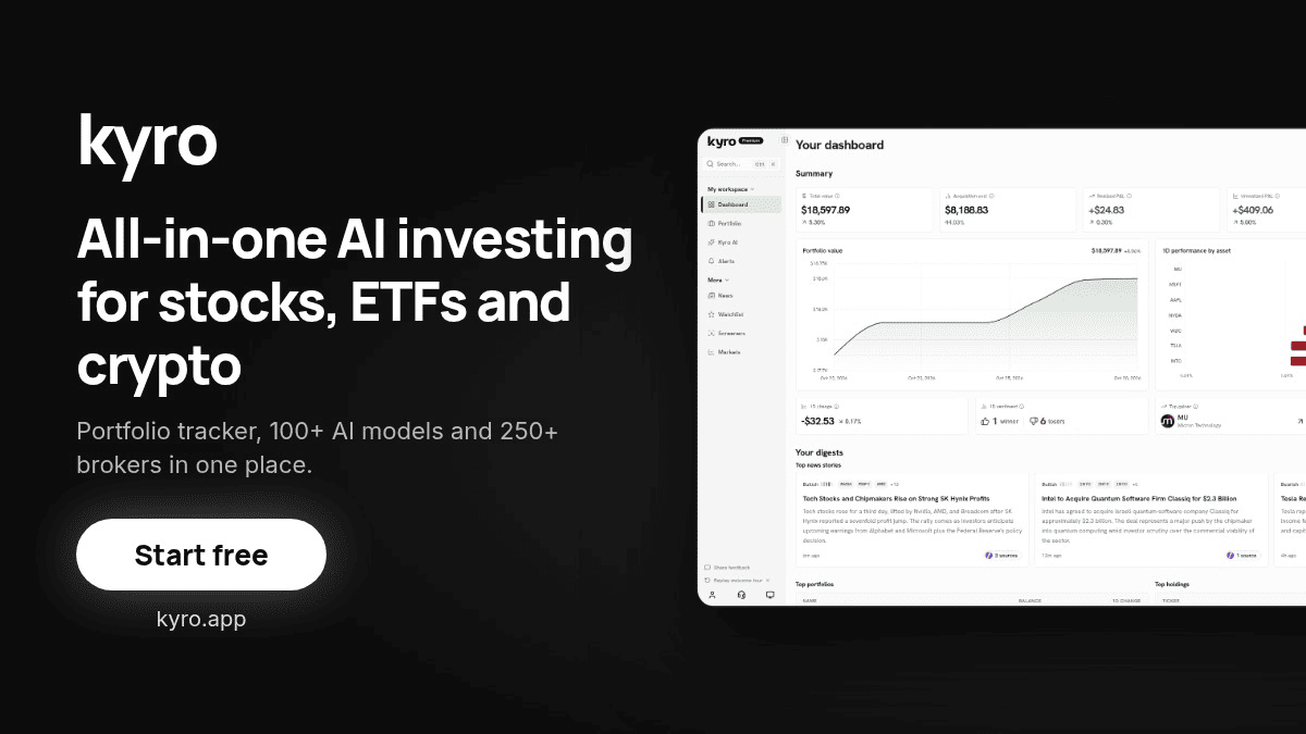 Kyro Opens AI-Powered Investment Hub for Stocks, ETFs, and Crypto