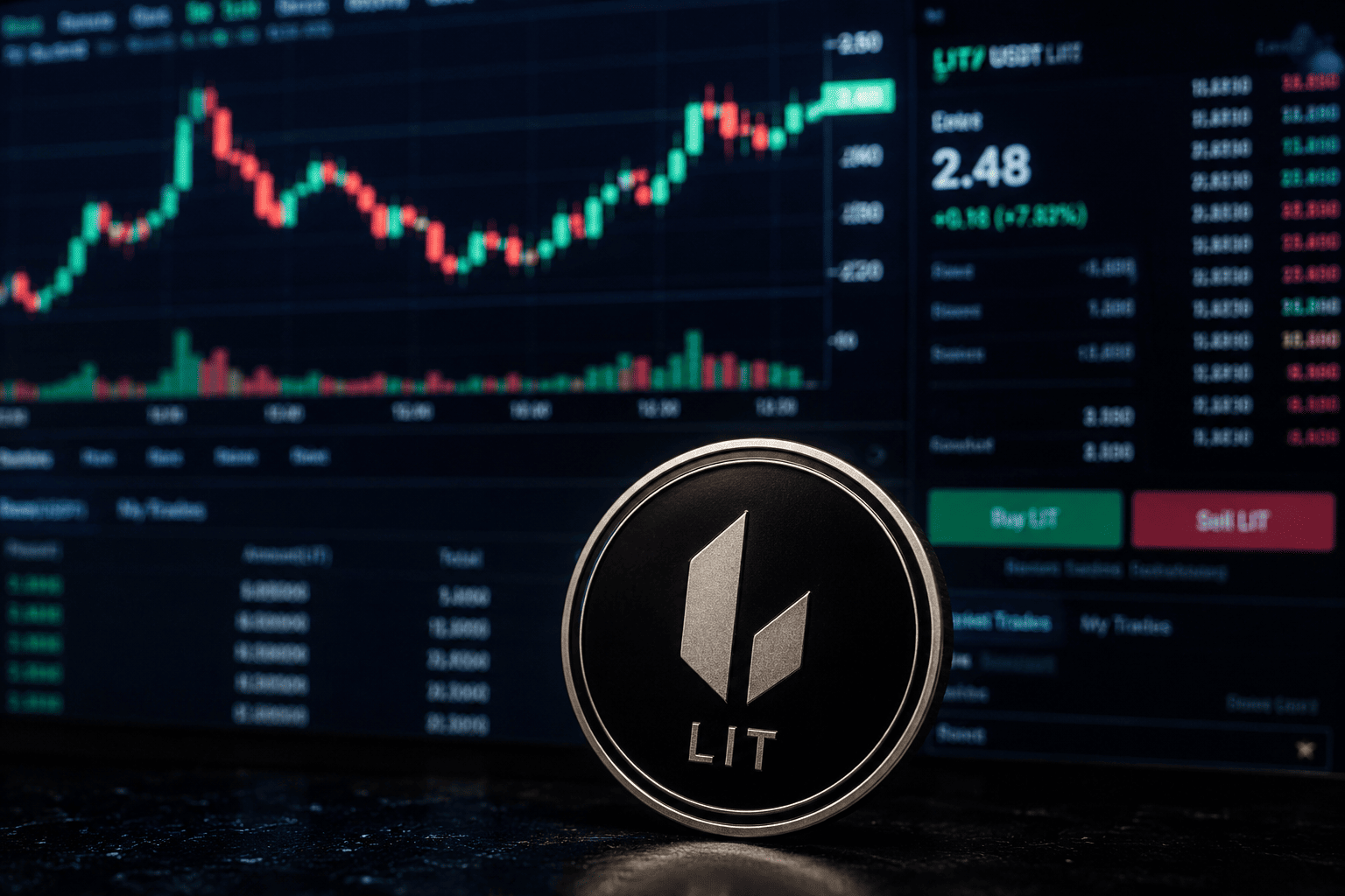 LIT rallies 22% on Robinhood Chain speculation, whale buys, token burns