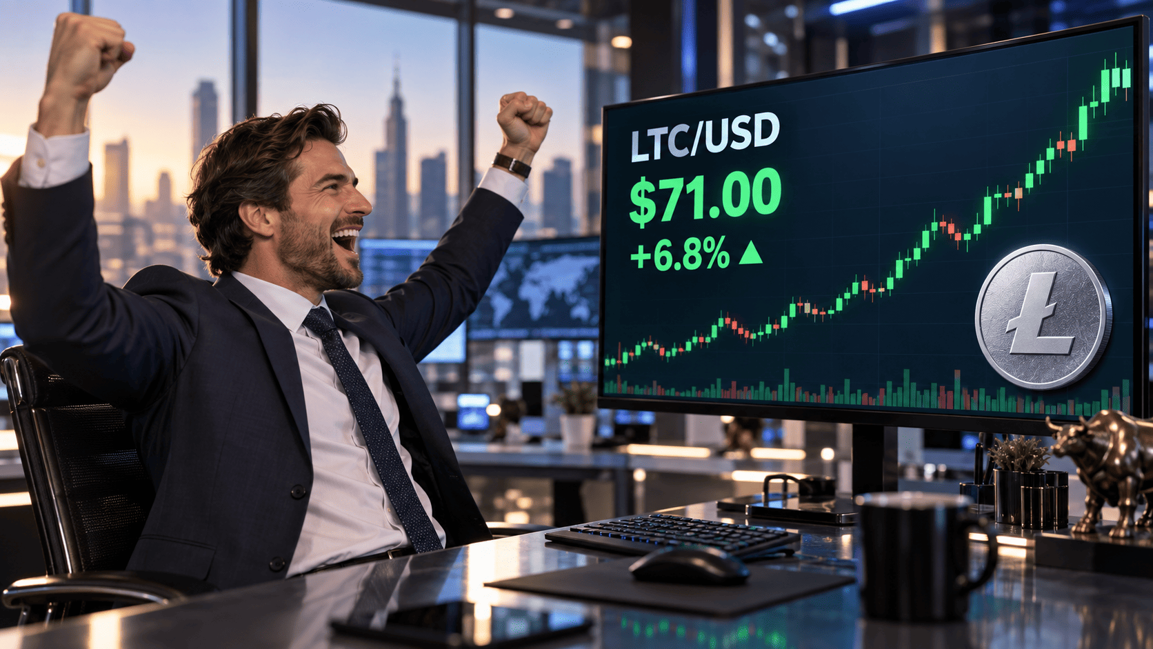Litecoin's 30% rebound tests $80 barrier; breakout could target $135
