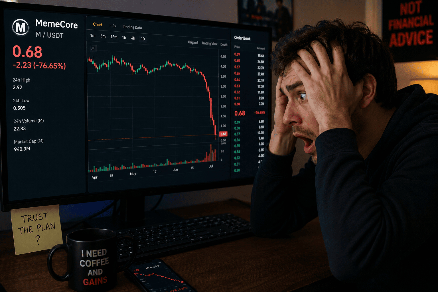 M Token Plunges 76%, Wiping Nearly $3B from MemeCore Market Cap