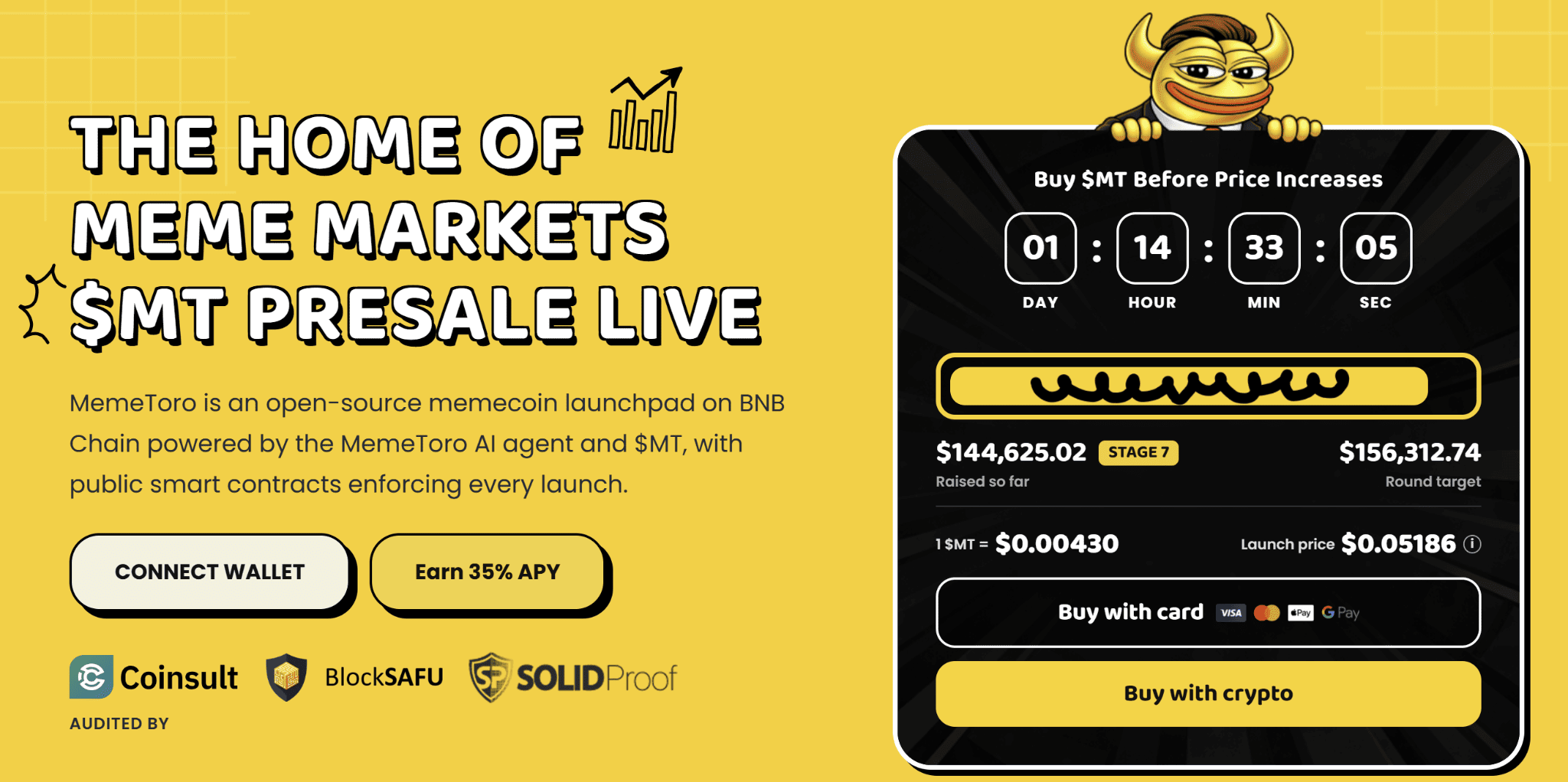 MemeToro Presale Tops $144K as Stage 7 Countdown Starts for AI Memecoin Launchpad