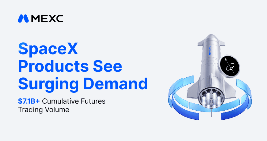 MEXC SpaceX Futures Volume Tops $7.1B as Pre-IPO Demand Surges 30x