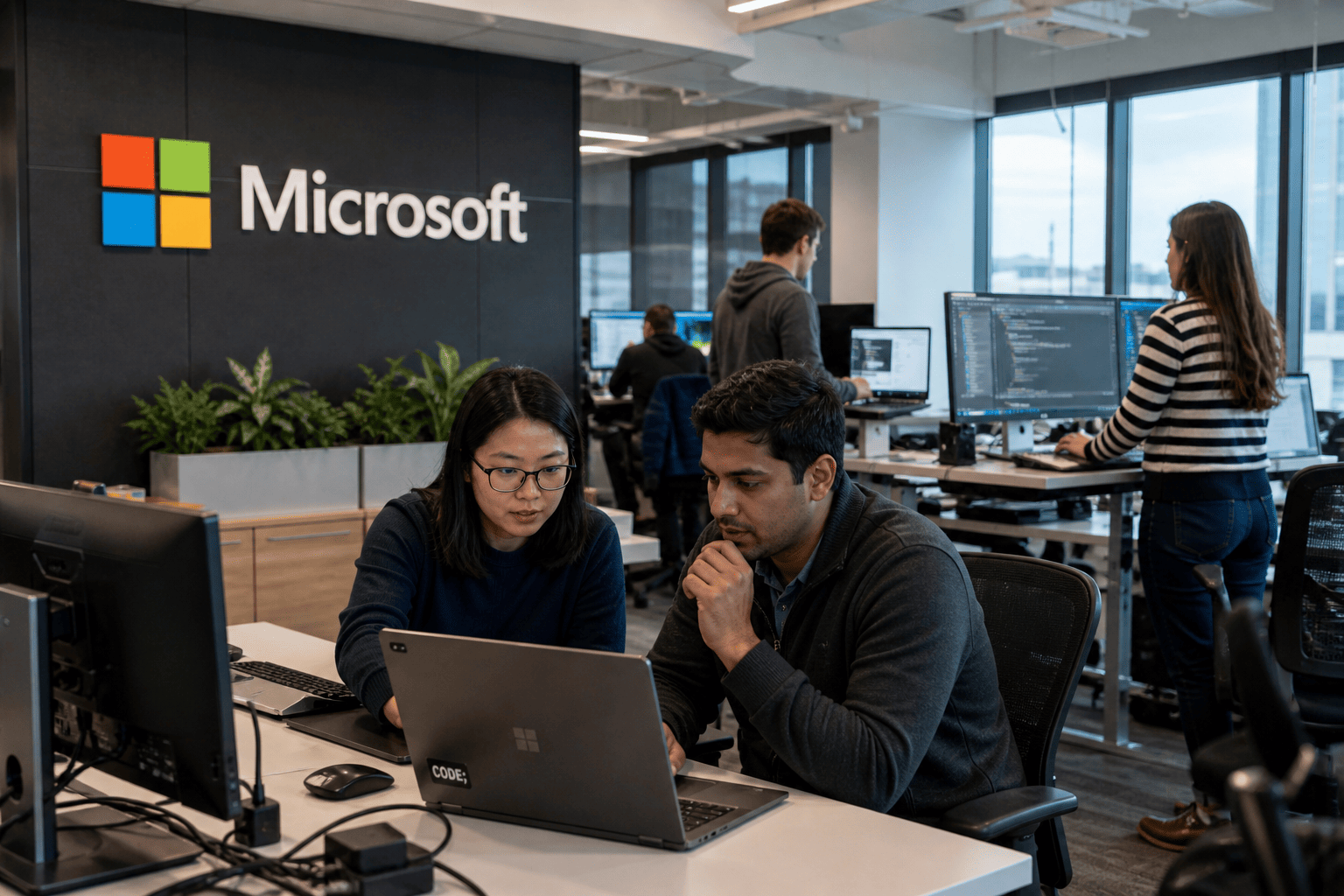 Microsoft Slides on Visa Suspension; AI Stocks Dip, Gold Gains