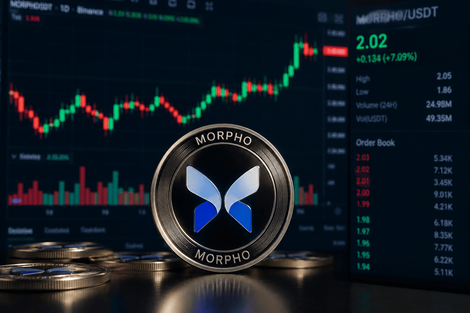 MORPHO climbs 5% weekly as exchange outflows hit record, $2.11 in focus