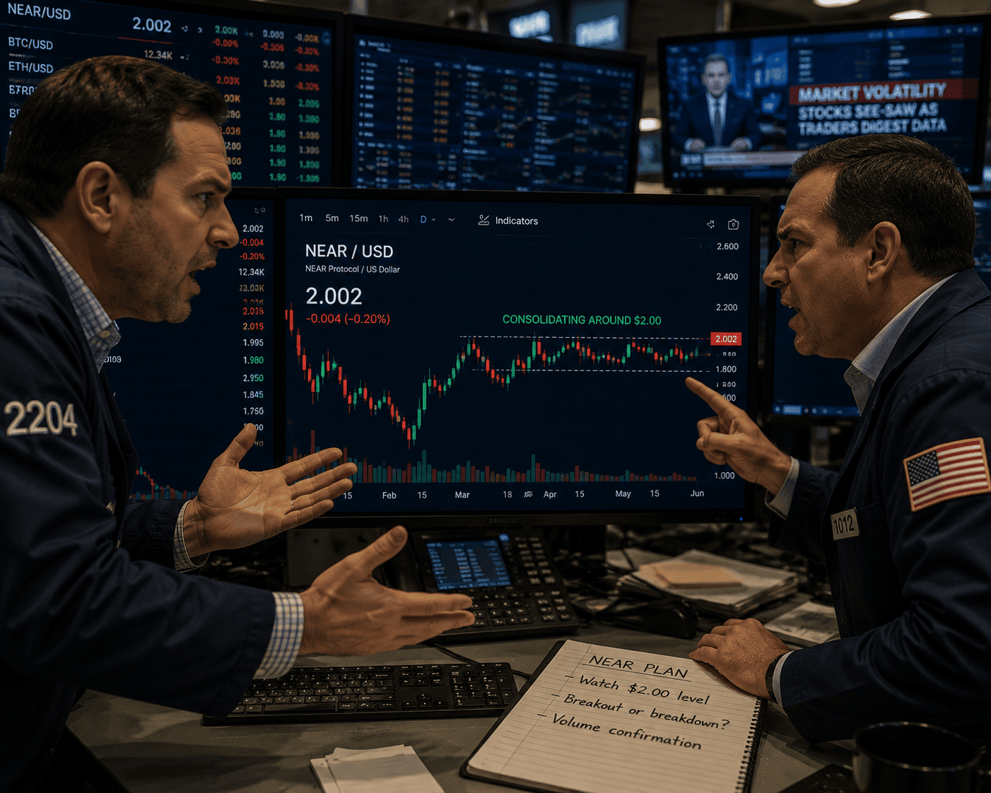 NEAR Bulls Defend $1.97 Support as Fading Leverage Threatens Recovery