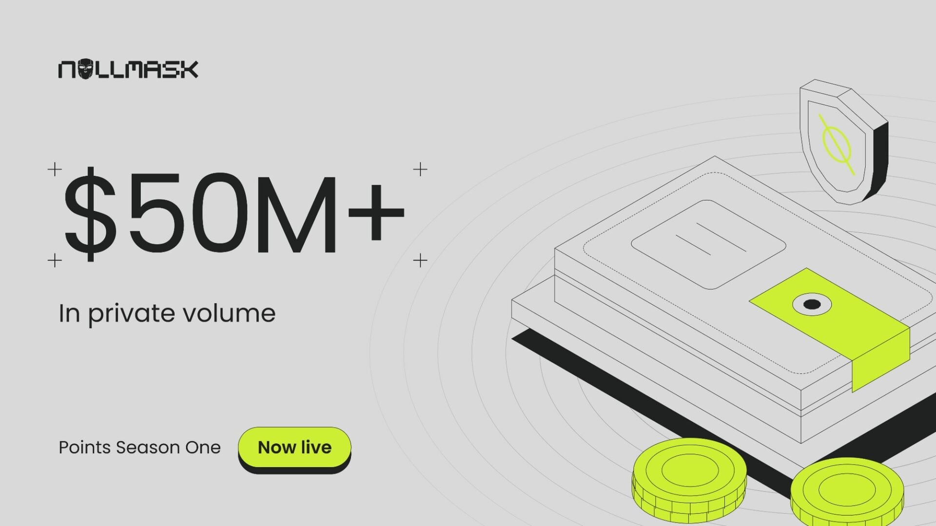 Nullmask Hits $50M Private Volume, Launches Points Season 1