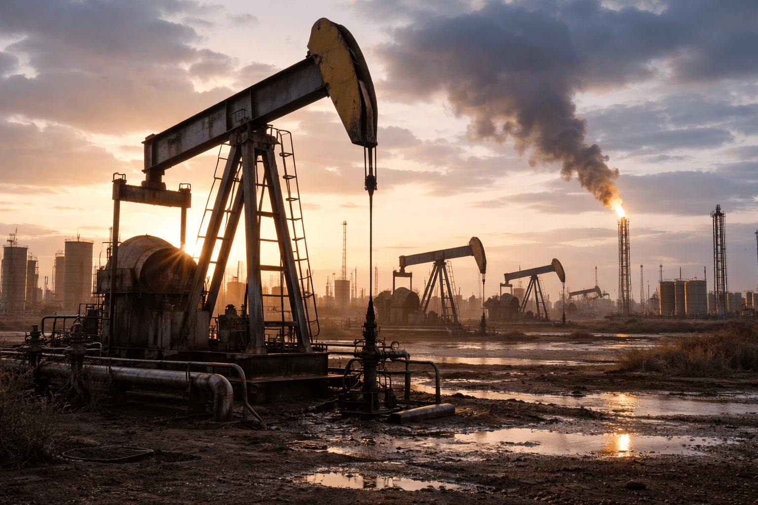 Oil Heads for 12% Weekly Drop as Ceasefire Talks Loom; Gold Extends Rally