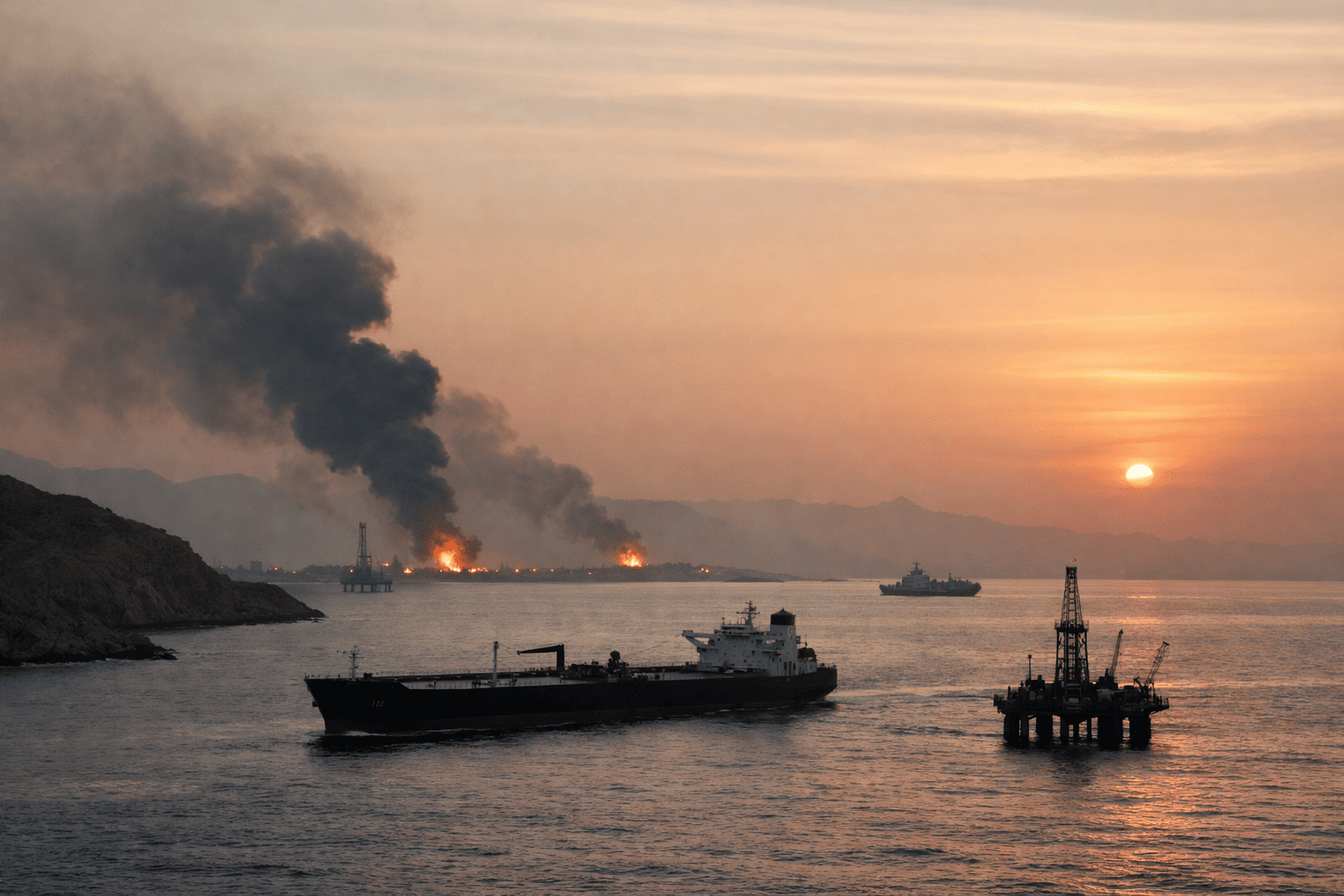 Oil Surges 4% as US-Iran Strikes Intensify, Strait of Hormuz Traffic Slows