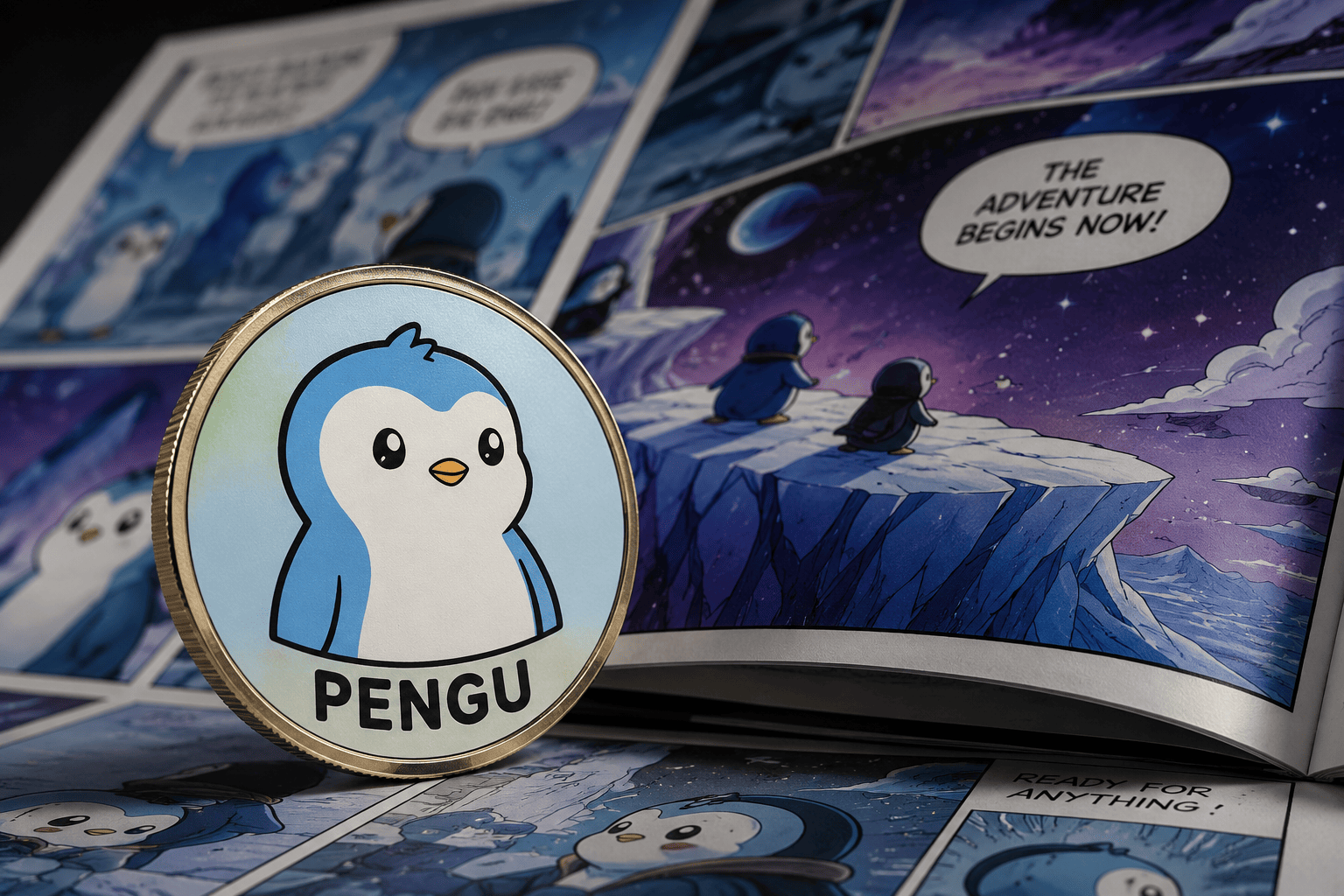 PENGU Slides 6.4% in Week Despite Pudgy Penguins Comic Launch; Token Unlock Adds Pressure