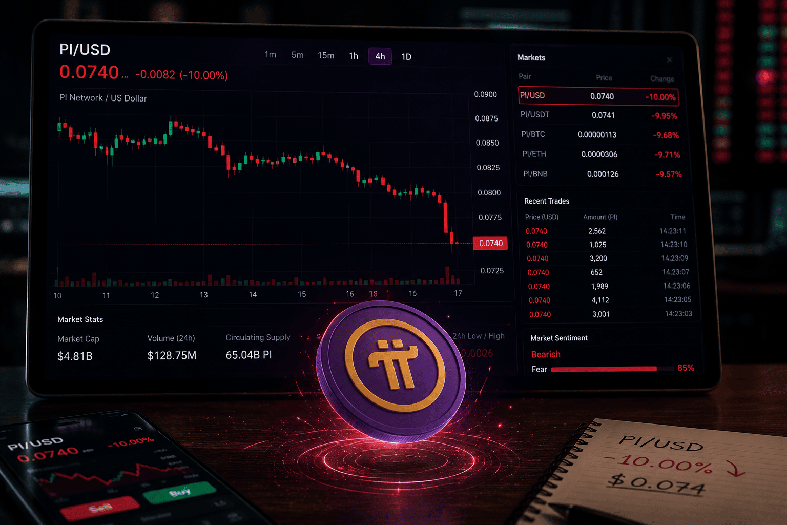 Pi Network Drops 10% as Stellar Protocol v25 Upgrade Fails to Calm Bearish Sentiment