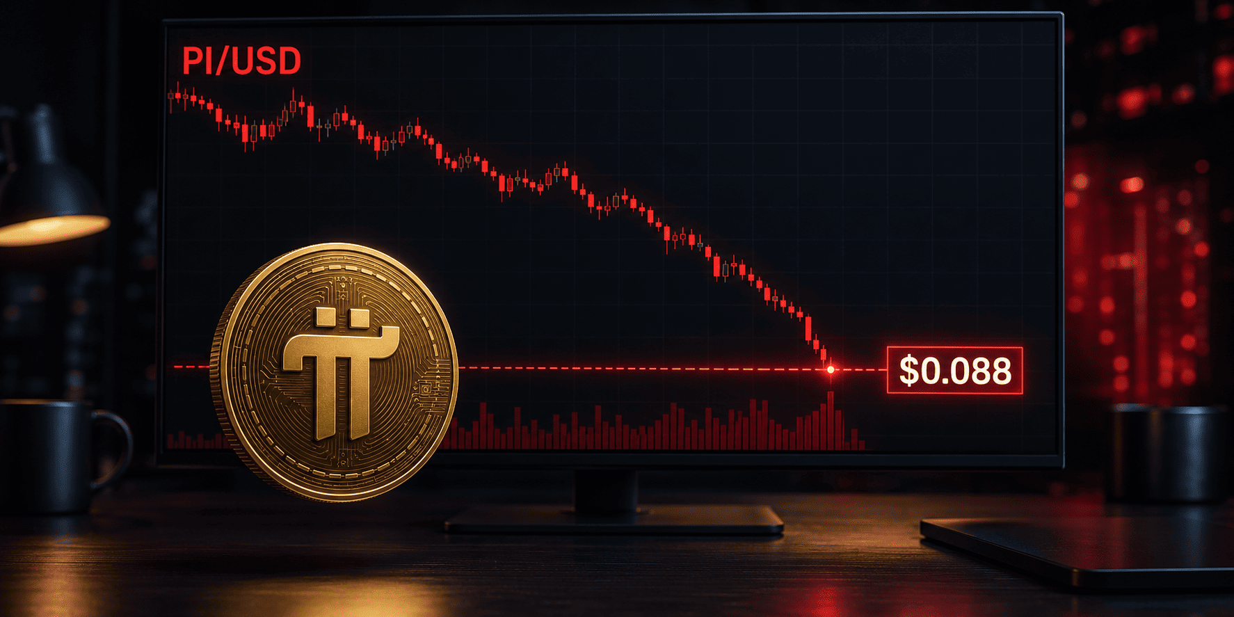 Pi Network slides as $0.0961 resistance caps recovery attempt