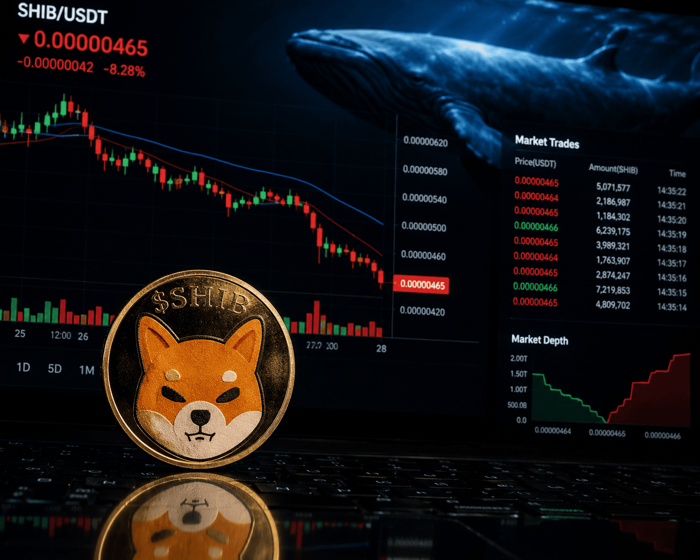 Shiba Inu Drops 8% as Whale Profit-Taking Surges to Four-Month High