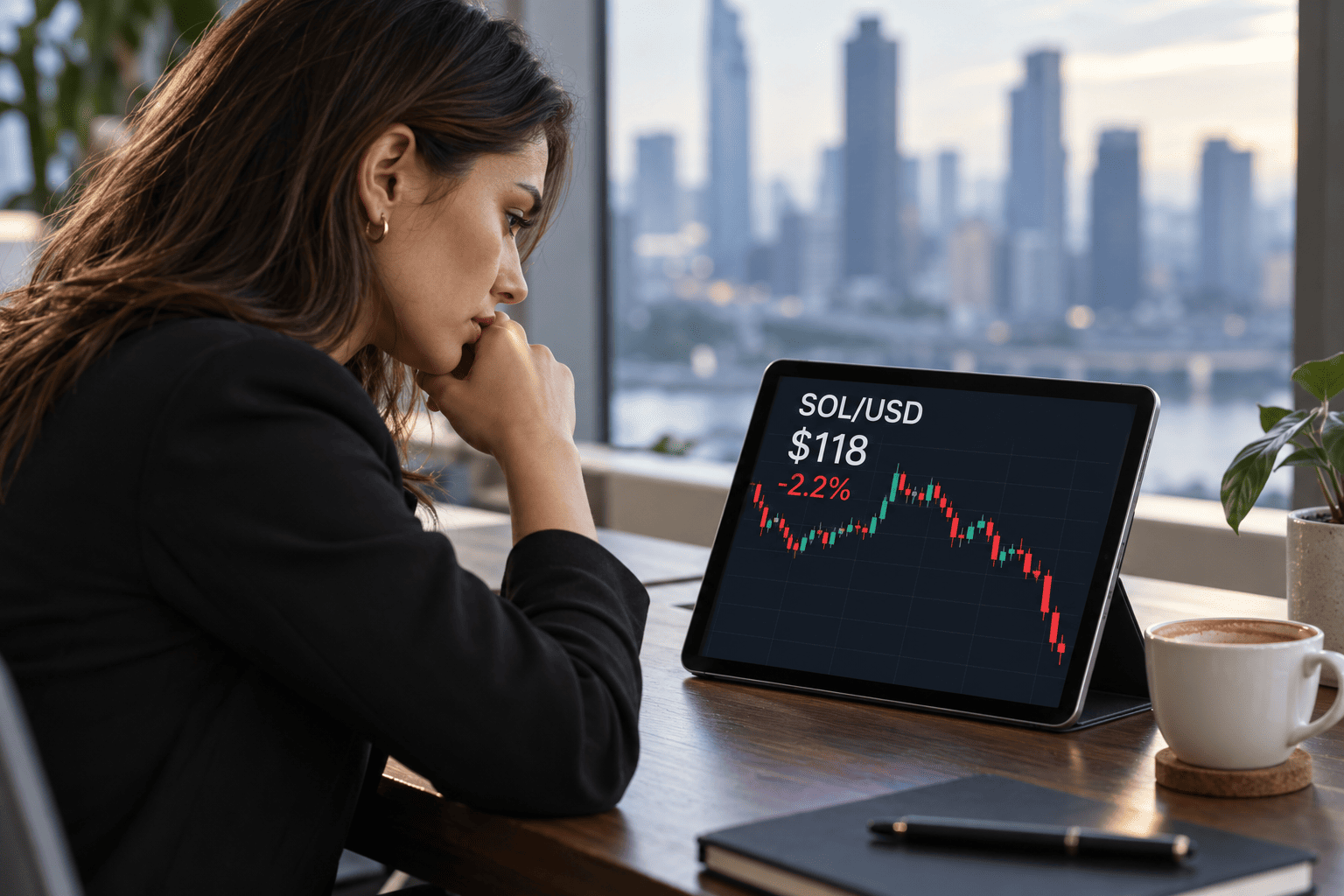 Solana Pulls Back to $118 After 22% Surge; $124 Resistance in Focus