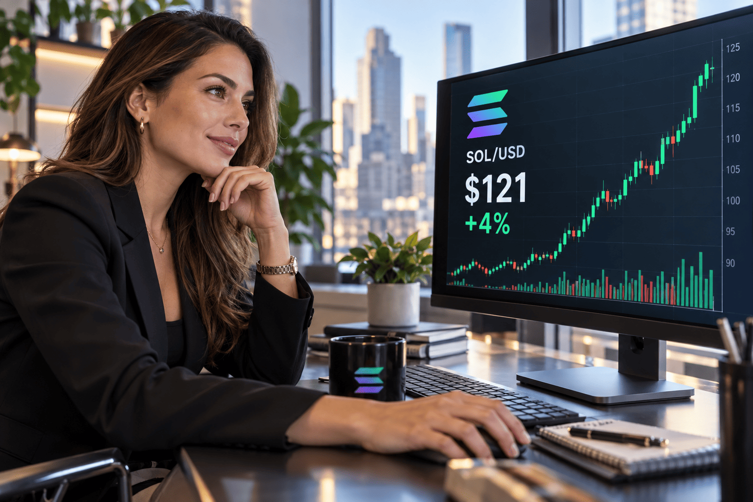 Solana reclaims $120 as fees surge 50%, $150 in sight