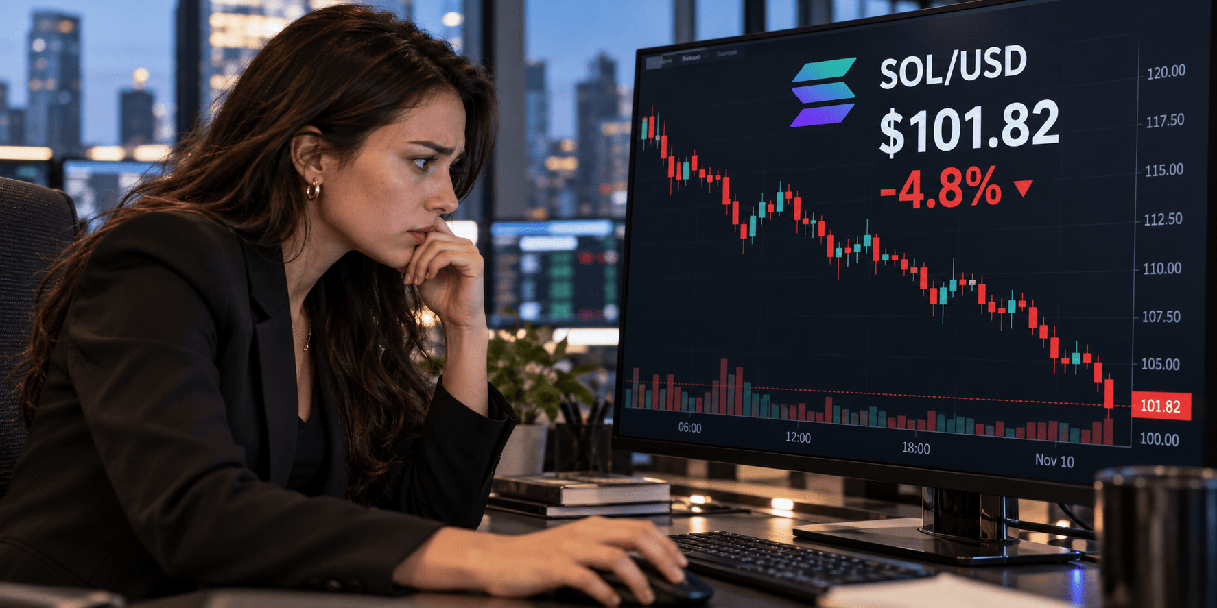 Solana Slips Toward $100 as ETF Outflows Extend to Eight Days