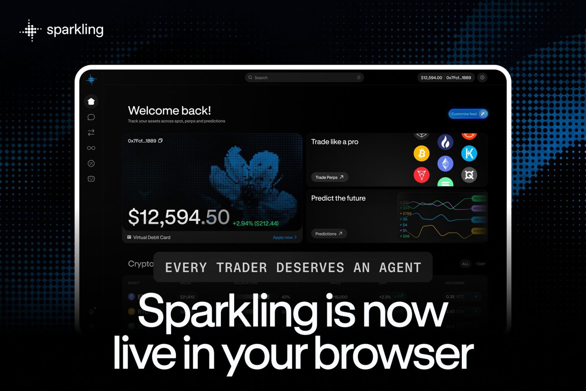 Sparkling Web App Brings Full Trading Terminal and AI Agent to Browser