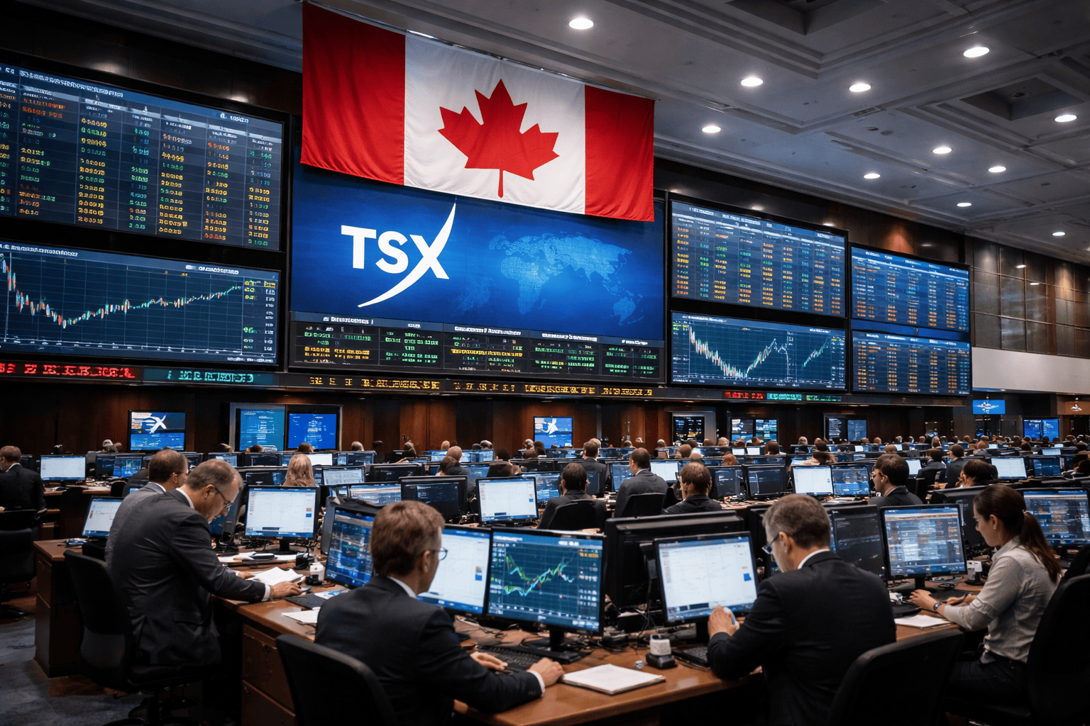 TSX hits record high as Barrick, Franco-Nevada earnings loom